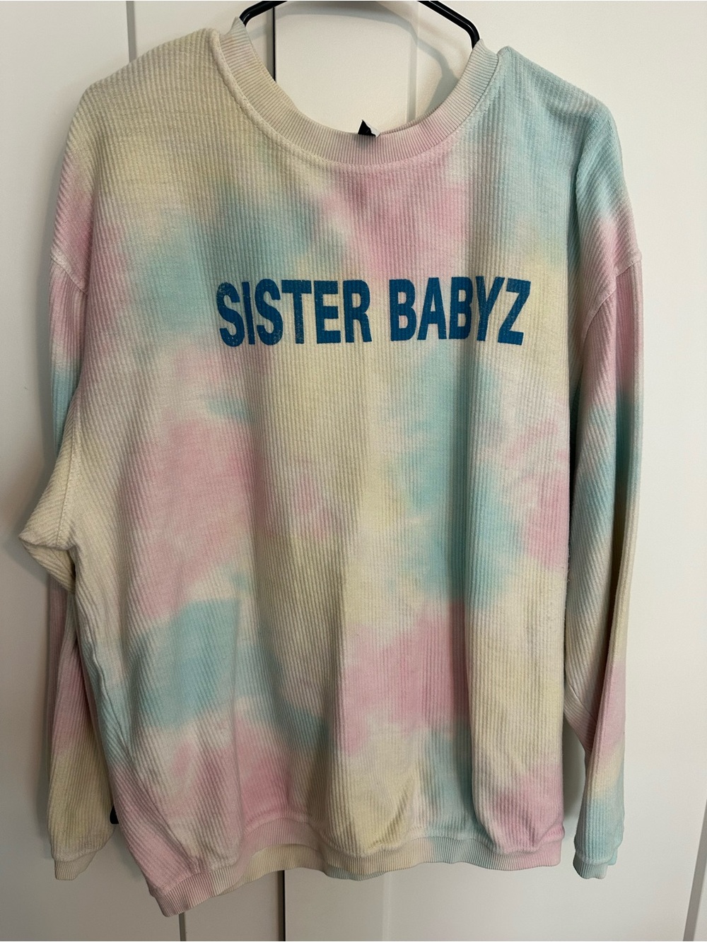SISTER BABYZ Pastel Tie-Dye Ribbed Sweatshirt - Multicolor